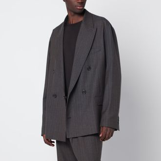 Our Legacy Blazer Halt a righe in lana e cotone