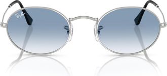 Ray-Ban Unisex Sunglasses Rb3547 Oval, silver, 51 mm