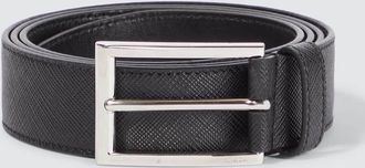 Prada Logo Saffiano leather belt