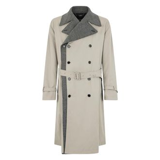 Dolce & Gabbana Omkeerbare Trenchcoat - Heren - Trenchcoats - Beige - L - Wol - Jassen