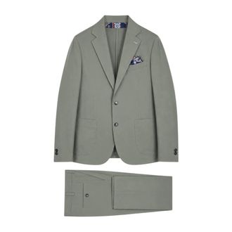 Bob Bob, Single Breasted Suits, male, Green, Size: M Single Breasted Suits