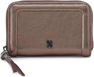 Hobo Womens Nila Small Zip Around Wallet In Pewter