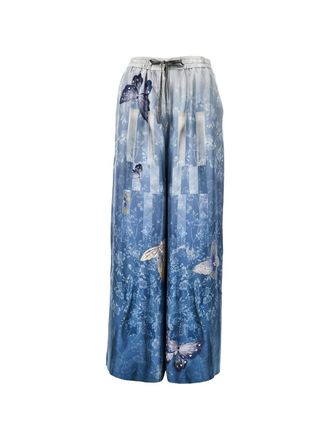 Pierre-Louis Mascia Pierre Louis Mascia Womens Printed Silk Trousers