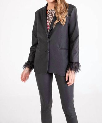 Isle Soirée Double Button Jacket In El Greco