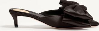 Valentino Garavani Mule Yolande In Raso 45Mm Donna NERO 36.5