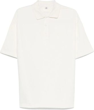 C.P. Company C.p. Company, Tops, Heren, Beige, S, Geborduurd Logo Ivoor T-shirt