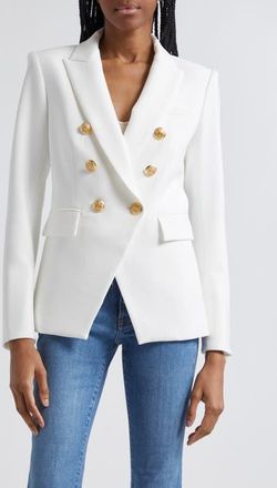 Veronica Beard Miller Dickey Jacket in Off White/gold at Nordstrom, Size 22