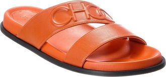 Jimmy Choo London Choo Leather Slide