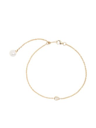 Mizuki Bracciale Sea of Beauty in oro giallo 14kt con diamanti e perle