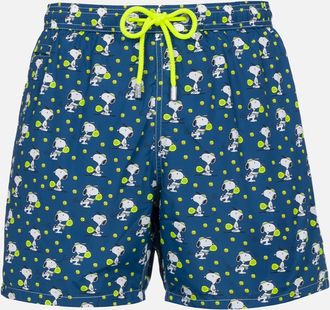 MC2 Saint Barth Man Lightweight Fabric Swim-shorts Lighting Micro Fantasy With Snoopy Padel Print Snoopy Peanuts Special Edition