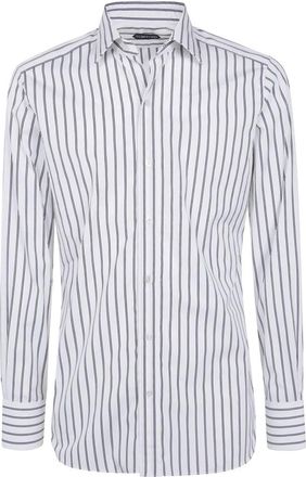 Tom Ford Popepline Stripe Slim Fit Shirt - Heren - Casual Overhemden - Veelkleurig - M - Overhemden
