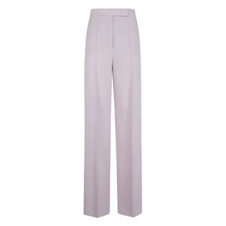 Max Mara Wide Broeken - Dames - Wijde Broeken - Roze - XS - Broeken