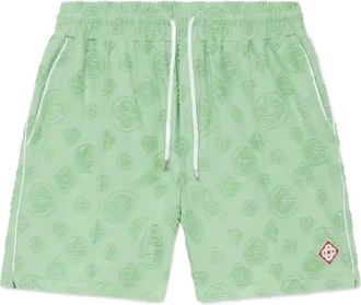 Casablanca Shorts sportivi con monogramma - Verde