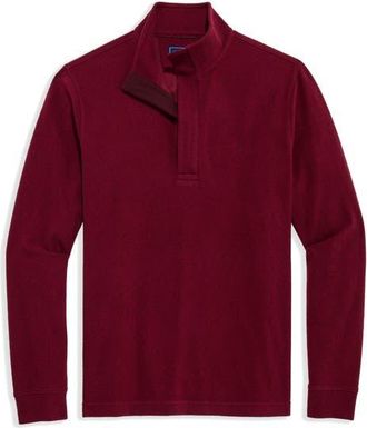 Vineyard Vines Calmwater Quarter Zip Pullover in Crimson at Nordstrom, Size Medium
