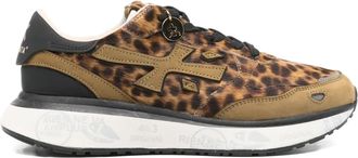 Premiata Lauryn sneakers - women - Calf Leather/Calf Leather/Leather/Rubber - 37 - Brown