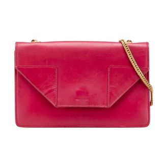 Saint Laurent Pre-owned Borsa Elegante in Pelle con Tracolla a Catena - - Pre-owned - Donna - Rosso - ONE SIZE