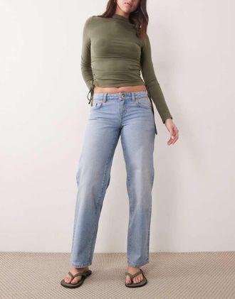 Supr&eacute; Supr&eacute; - Jeans dritti a vita bassa blu svizzero