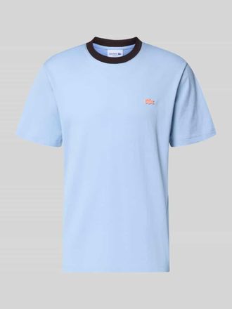 Lacoste Regular Fit T-Shirt aus reiner Baumwolle in Hellblau, Gr&ouml;&szlig;e XXXL