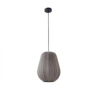 Lindby Lindby L&aacute;mpara Colgante helin En Gris De Textura, Tela, Tejido, Seda