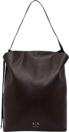 A|X Armani Exchange Hobo Schoudertas - Dames - Schoudertassen - Bruin - ONE Size - Polyester - Tassen