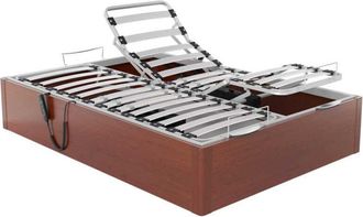 Colchones Aznar Canap&eacute; Abatible Articulado Con Motor Ankara Altura 34 Cm 105x190 Cm - Nogal