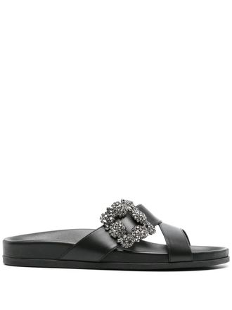 Manolo Blahnik Sandali slides Chilanghi - Nero