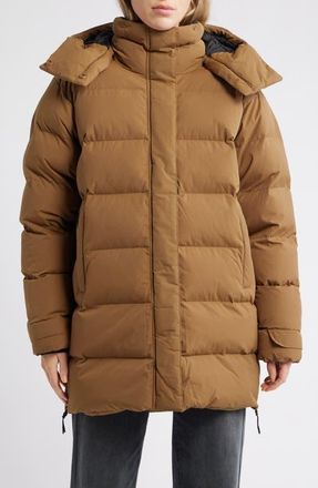 Helly Hansen Aspire Water Repellent Puffy Parka in Sepia at Nordstrom, Size X-Small