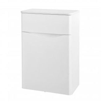 Clifton Gloss White Bathroom Back to Wall WC Toilet Unit 500mm Wide