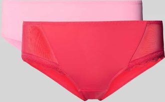 Dorina Slips im 2er-Pack mit Spitze Modell JANA in Pink, Gr&ouml;&szlig;e XXL