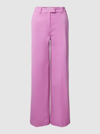 Marc O'Polo Flared Stoffhose im unifarbenen Design in Fuchsia, Gr&ouml;&szlig;e 34