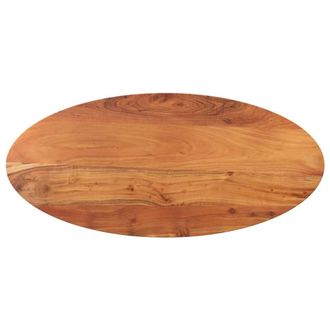 Berkfield Home Table Top 140x50x2.5 cm Oval Solid Wood Acacia in Brown