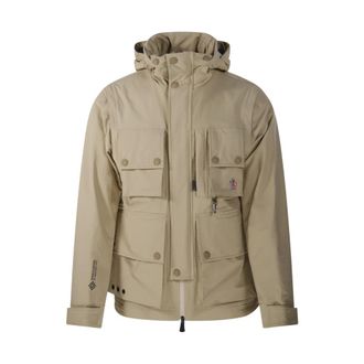 Moncler Light Jackets, male, Beige, Size: 2XL Lione Field Jacket