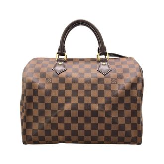 Louis Vuitton Ebene Coated Canvas Boston Bag (Pre-Owned)