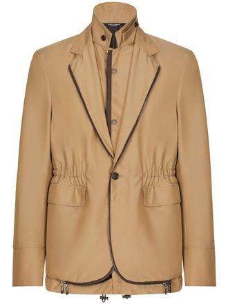 Dolce & Gabbana Deconstructed layered blazer - Neutrals