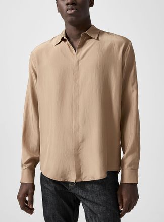 Dsquared2 Mens Champagne pure silk shirt