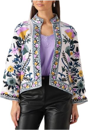 Lollys Laundry Elegante Cr&egrave;me Blazer Sadiell Jacket - Dames - Zomerjassen - Veelkleurig - M/L - Jassen