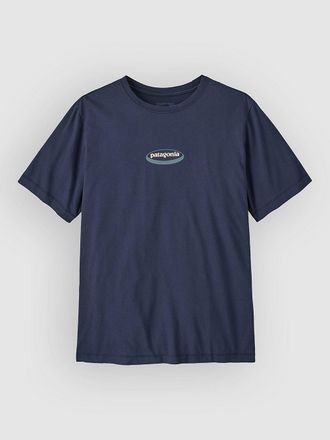 Patagonia 95 Oval Logo Camiseta azul