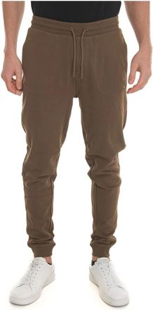 HUGO BOSS Stretch Broek met Striktaille - Heren - Sweatpants - Groen - S - Katoen - Broeken