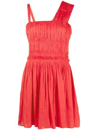 Zadig&Voltaire Abito plissettato Roselie - Rosso