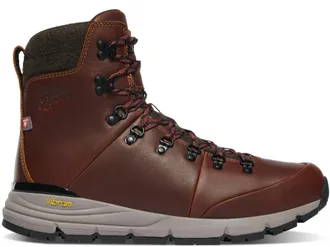 Danner Womens Arctic 600 Insulated Waterproof Side-Zip 7 Hiking Boots In Brown
