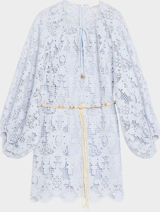 Zimmermann Coco Lace Tunic Mini Dress