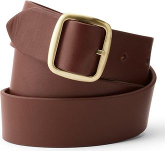 Lands End Reversible Denim Belt in Brown/cognac at Nordstrom, Size X-Large