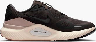 Nike Mens Structure 26 Road Running Shoes In Medium Ash College Grey Coconut Milk Black