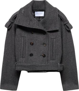 7 For All Mankind Coats - Dames - Mantel - Grijs - S - Jassen