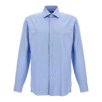 Barba Katoenen Overhemd - Heren - Casual Overhemden - Blauw - 4XL - Katoen - Overhemden