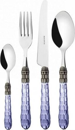 Bugatti Conjunto De 24 Piezas En La Galer&iacute;a Azul Enlatada Transparente Cristallo Ghiera Argento Antico Bugatti