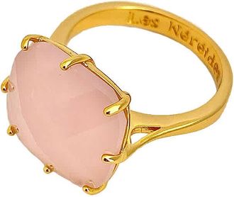 Les N&eacute;r&eacute;ides Ladies La Diamantine Square Stone Ring, Size 56