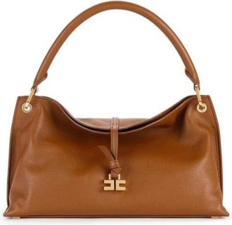 Elisabetta Franchi Medium Boulevard Tas - Dames - Handtassen - Bruin - ONE Size - Leer - Tassen