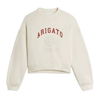 Axel Arigato University Sweatshirt - Dames - Sweatshirts - Beige - M - Katoen - Hoodies & sweatvesten