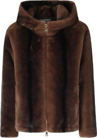 Ermanno Scervino Faux Fur Shearling Jassen - Dames - Jassen - Bruin - M - Jassen